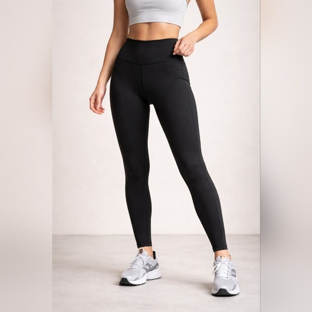 Legend Women's S. L Black High Waist Leggings Athletic Yoga Workout Stretch#E22